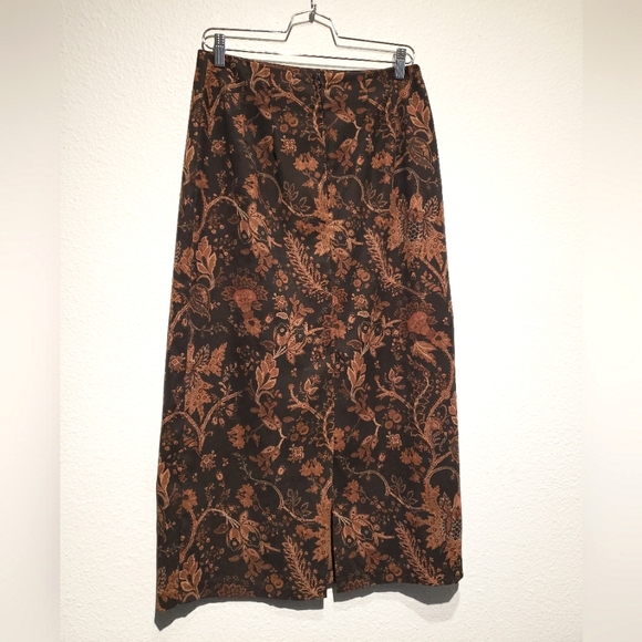 90's Vintage Paisley Tailored Skirt - Picture 2 of 3